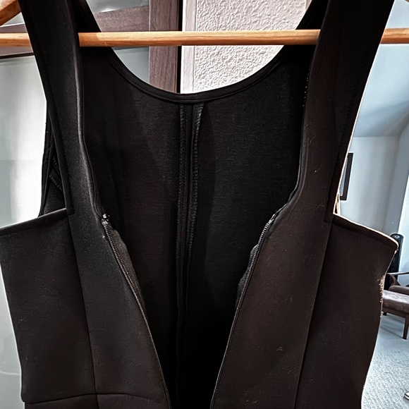 Madewell Fit & Flare Scuba Dress - Black Size 0 - Picture 9 of 11